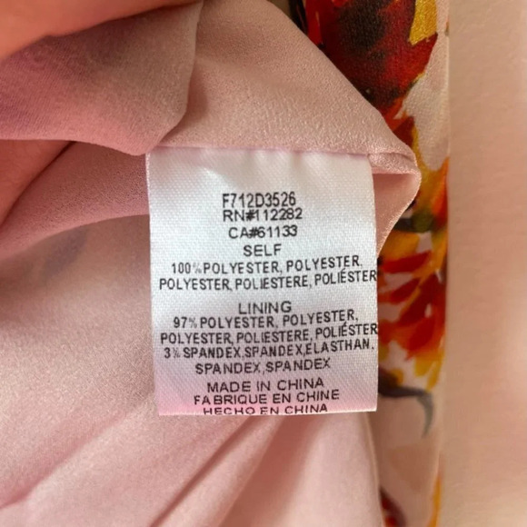 Adelyn Rae Floral Asymmetrical Criss Cross Back Vanessa Midi Dress Sz XS - Picture 12 of 12